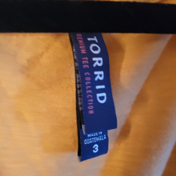 TORRID mustard cotton tee - Picture 2 of 2